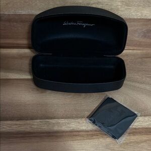 Salvatore Ferragamo Black Glasses Case